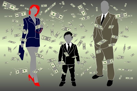 business familyのイラスト素材
