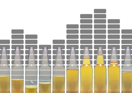 beer equalizerの写真素材