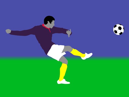 soccer playerのイラスト素材
