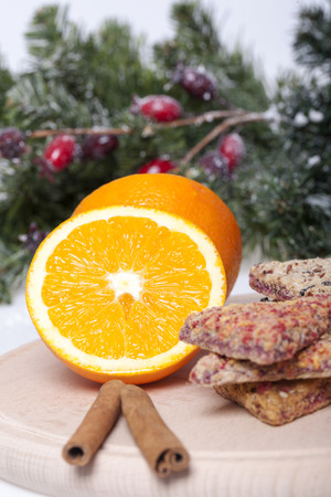 Integral biscuit, healthy food, Selective focus and small depth of fieldの写真素材