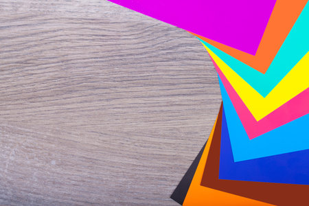 School Supplies on a dark background and place for text, selective focus and small depth of fieldの写真素材