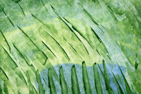 Watercolor background for textures. Abstract watercolor background. Strokes of paint on the paper. Green colorの写真素材