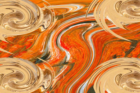 An abstract background with a multi-colored color palette, with abstract shapes.の写真素材