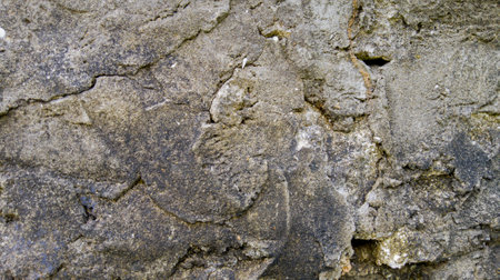 background texture of a pile of stone walls.の写真素材
