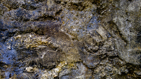 background texture of a pile of stone walls.の写真素材