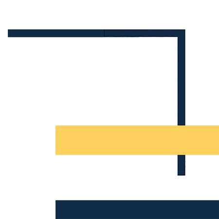 blue and yellow square banner over white background. colorful design. vector illustrationの写真素材