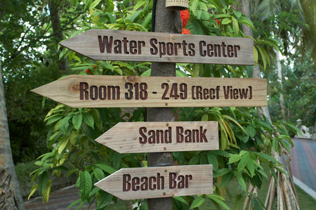 sign in resort Island,maldives