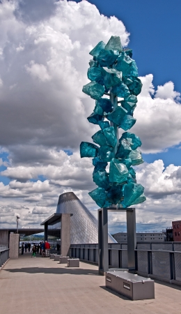 TACOMA, WA - NOVEMBER 9: The steel cone hot shop of the Museum of Glass held a kidsのeditorial素材