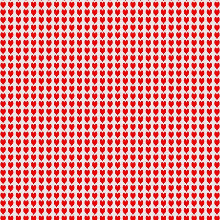 Small red heart pattern on a beige background for digital papers and graphic designs.  12x12 heart backgrounds for page elements and backdrops.の写真素材