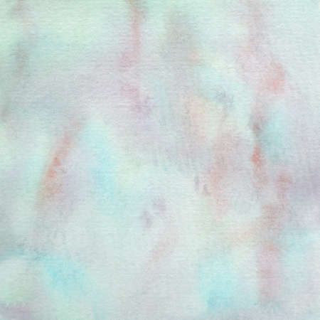 Green watercolor background in 12x12 design elements with hints of purple brown and blue.の写真素材