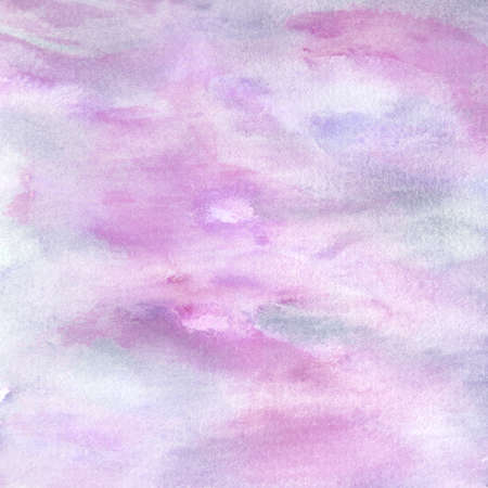 Shades of purple watercolor a handpainted abstract background for design elements and paint patterns.の写真素材