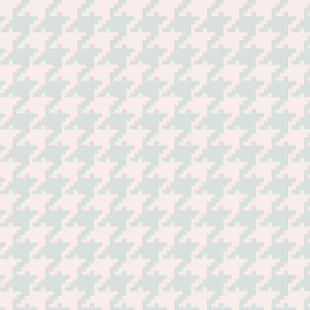 Subtle houndstooth pattern in pale green and ivory for backgrounds and design elements.