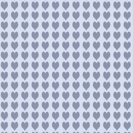 Blue and gray heart pattern in trendy muted colors.の写真素材