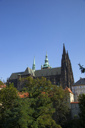 Landscape cathedral in Pragueの写真素材