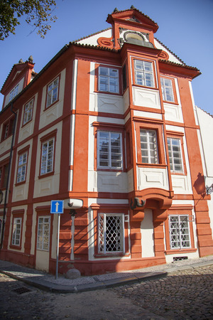 Old buildings in Pragueの写真素材