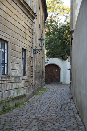 Street view of the City of Pragueの写真素材