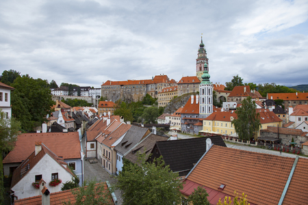 Cityscape of Cesky Krumlovの写真素材