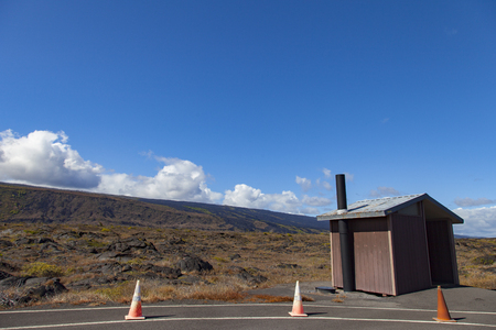 Hawaii's Big Island lava landscapeの写真素材