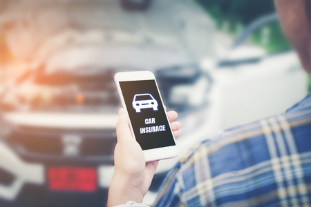 Car Insurance Accident Claim Risk Defense Drive Conceptの写真素材