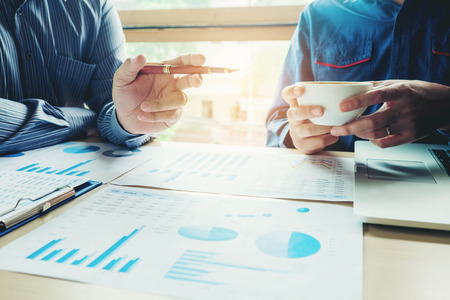 Business People meeting Planning budget and cost Strategy Analysis  Conceptの写真素材