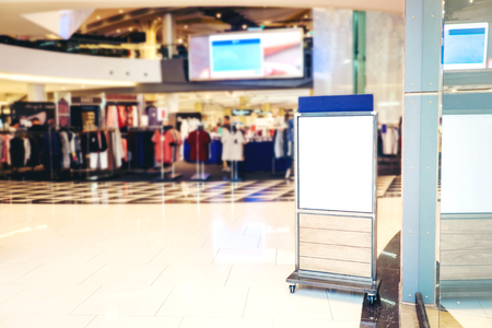 Billboard blank Series in shopping mallの写真素材