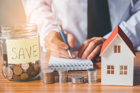 Save money for home cost conceptの写真素材