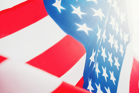 American flag for Memorial Independence Day 4th of Julyの写真素材