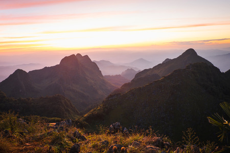 Doi Luang Chiang Dao Province Chiang Mai Thailand landscapeの写真素材