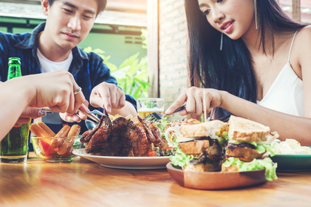 People Celebrating Thanksgiving Holiday Tradition Holidayの写真素材