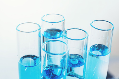 Glass laboratory chemical test in lap room. Science conceptの写真素材