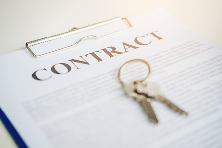 Sign agreement contract, Insurance Home conceptの写真素材