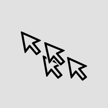 Arrow cursor icon, vector illustration. Flat design style eps 10のイラスト素材