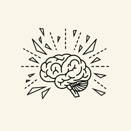 Brain icon. Vector illustration. Brainstorming concept. Brainstorming.のイラスト素材