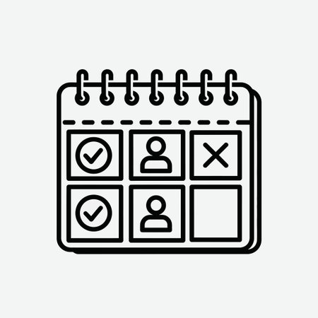 Calendar icon, vector illustration. Flat design style with outline.のイラスト素材