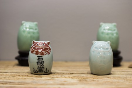 Traditonal chinese jade guardianの写真素材