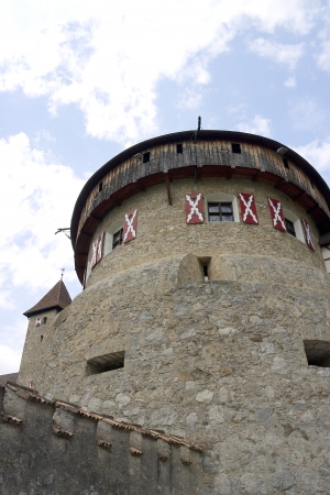 Donjon of Vaduz castle  circa XII century , the palace and official residence of the Prince of Liechtensteinのeditorial素材
