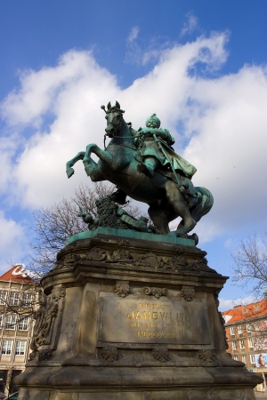 Monument of King John III Sobieski in Gdansk, Polandのeditorial素材