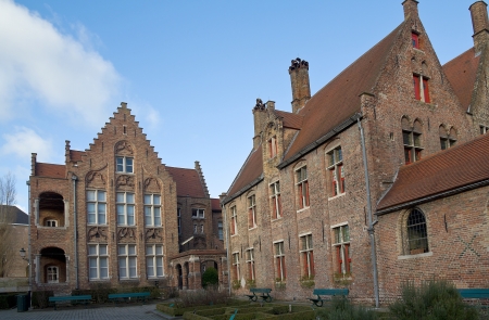 Old St  John s Hospital  Sint-Janshospitaal, founded in XI c    Historic center of Bruges  UNESCO World Heritage Site , West Flanders, Belgium のeditorial素材