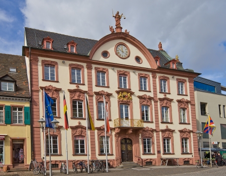 Old city hall  circa 1741  in Offenburg town, Baden-Wurttemberg, Germany のeditorial素材