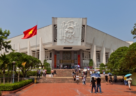 Ho Chi Minh Museum in Hanoi, Vietnam  Museum was opened in 1990 and contains materials related to Ho Chi Minh and history of Democratic Republic of Vietnamのeditorial素材