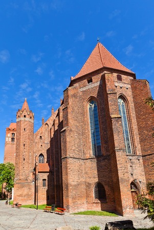 Saint John the Evangelist Cathedral  circa 1384  in Kwidzyn  former Marienwerder  town, Pomeranian Voivodeship, Polandの写真素材