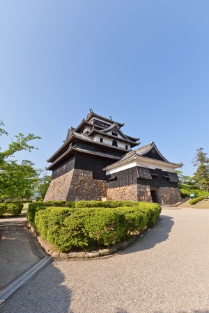 MATSUE JAPAN  MAY 19 2015: Matsue castle circa 1611 in Matsue Shimane prefecture Japan. One of 12 remaining medieval castles in Japan National Historic Siteのeditorial素材