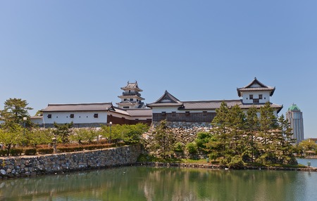 Imabari Castle Shikoku Island Japan. Stronghold of Todo Takatora erected in 1604 reconstructed in 1980のeditorial素材