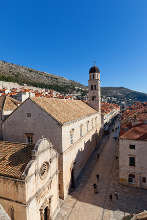 DUBROVNIK, CROATIA - JANUARY 20, 2016: Franciscan Monastery (founded in 1317) in Dubrovnik, Croatia. World Heritage site of UNESCOのeditorial素材