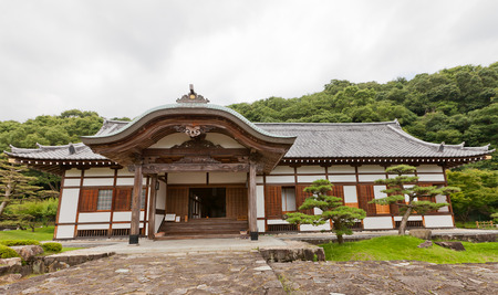 TATSUNO, JAPAN - JULY 21, 2016: Reconstructed Honmaru Goten (Palace of the main bailey) of Tatsuno castle in Hyogo prefecture, Japan. Castle was erected in 1577 as a subordinate fort to Himeji castleのeditorial素材