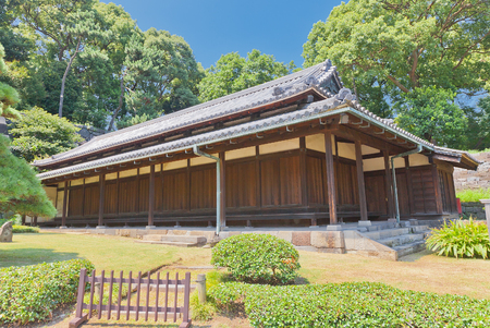 TOKYO, JAPAN - AUGUST 06, 2016: Obansho guardhouse of Edo Castle in Tokyo, Japan. One of only few remaining structures of former Edo Castleのeditorial素材