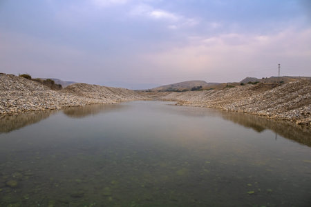Autumn and sunset landscape - Adiyaman, Turkish