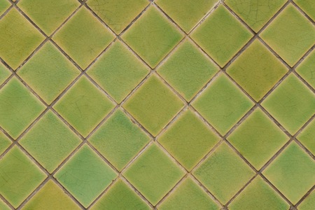 It is green tile for pattern and background の写真素材