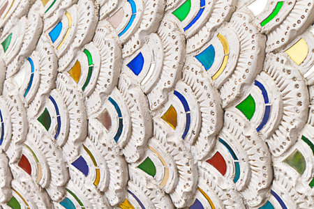 It is Naga scale for pattern and background.の写真素材