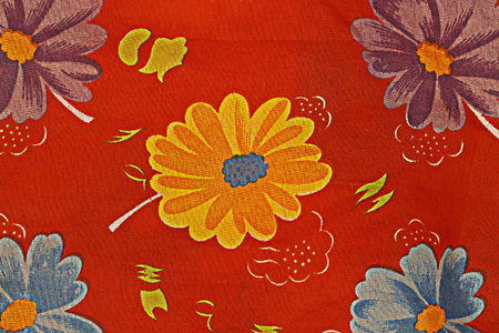 It is Design of canvas texture for pattern and background.の写真素材